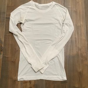 White Lululemon long sleeve